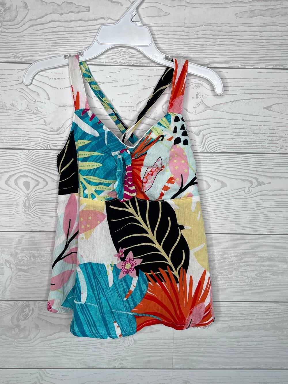 Wonder Nation girls'tropical print tank size 6/6X